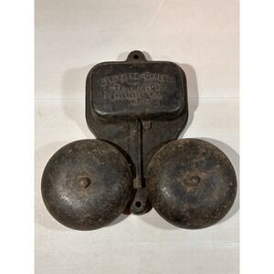 Antique Stromberg Carlson Double Bell Ringer System Fire Alarm‎ School Bell NY